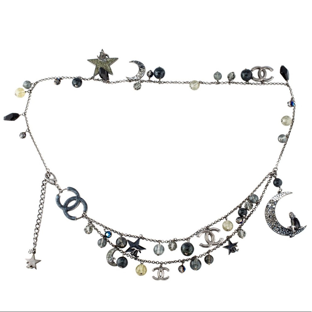 Chanel 2008 star moon chain belt